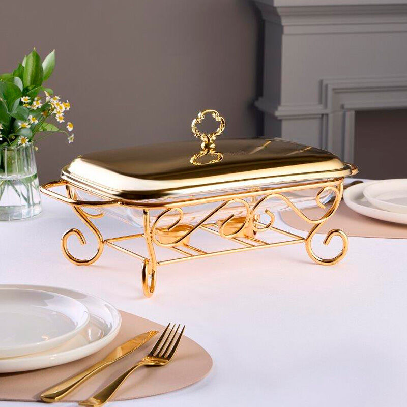 Мармит прямоугольный Agness gold 2,2л