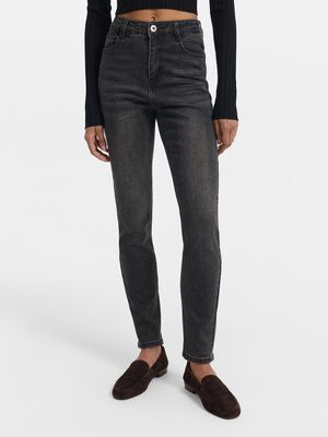 Джинсы Skinny с высокой посадкой LOVE REPUBLIC