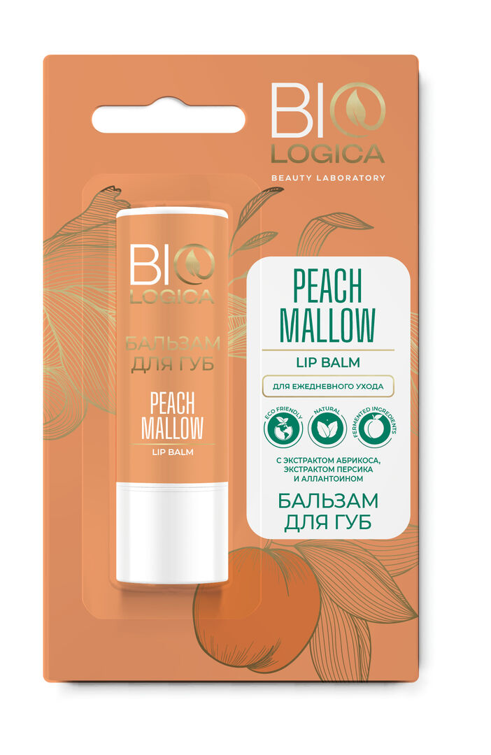 Бальзам для губ увлажняющий «PEACH MALLOW» BIOLOGICA 3,6 г