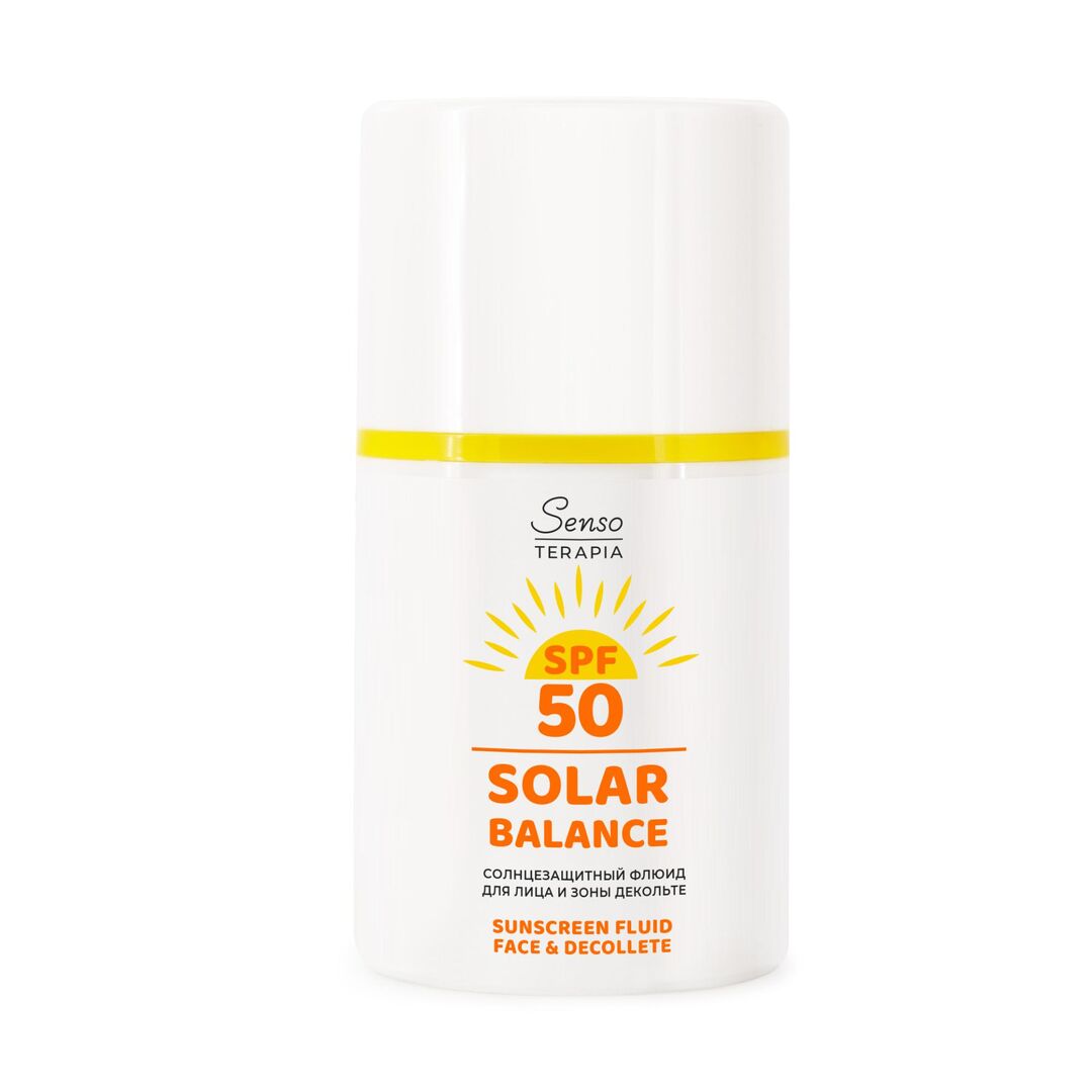Солнцезащитный флюид для лица и зоны декольте «SOLAR BALANCE» Senso Terapia