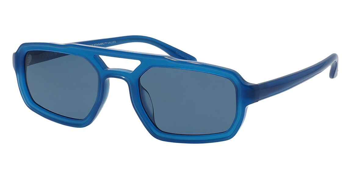 Солнцезащитные очки мужские пластиковые синие Emporio Armani 4240U 6201/80