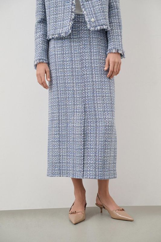 Юбка твидовая с разрезом Akhmadullina Dreams