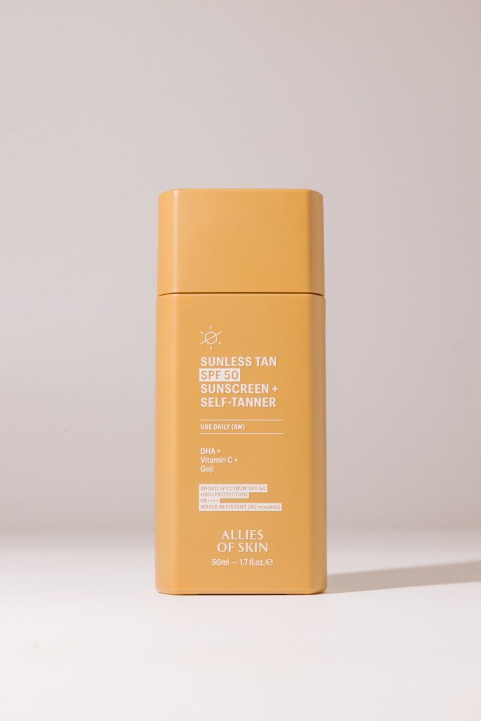 Автозагар для лица ALLIES OF SKIN Sunless Tan SPF50+ PA++++ Sunscreen + Sel