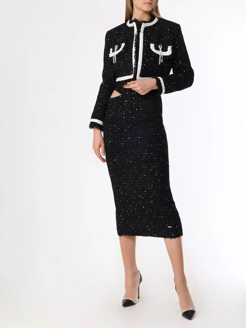 Юбка-карандаш твидовая FORTE DEI MARMI COUTURE