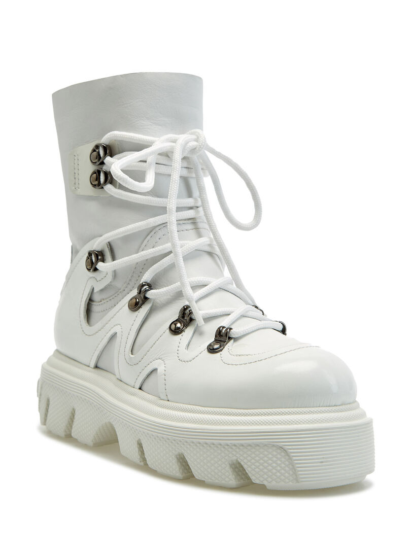 Высокие ботинки Generation C Skipass из кожи и меха CASADEI